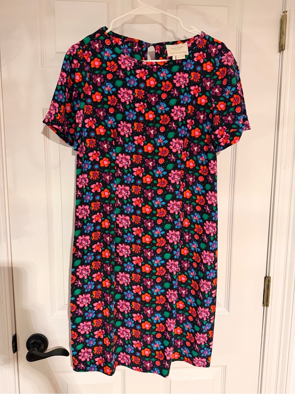 kate spade Floral Mini Dress with Pink, Blue & Green Flowers